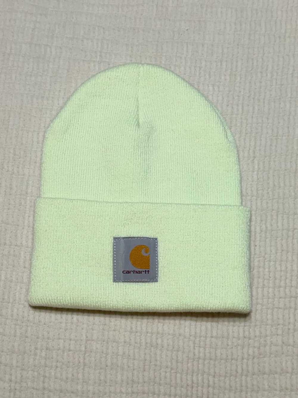 Carhartt Neon Green Beanie - Cozy Knit Hat